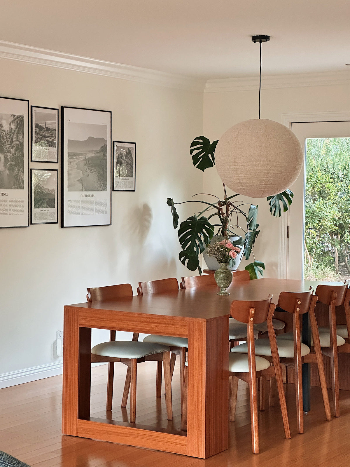 Linen 24" Lantern Globe Pendant