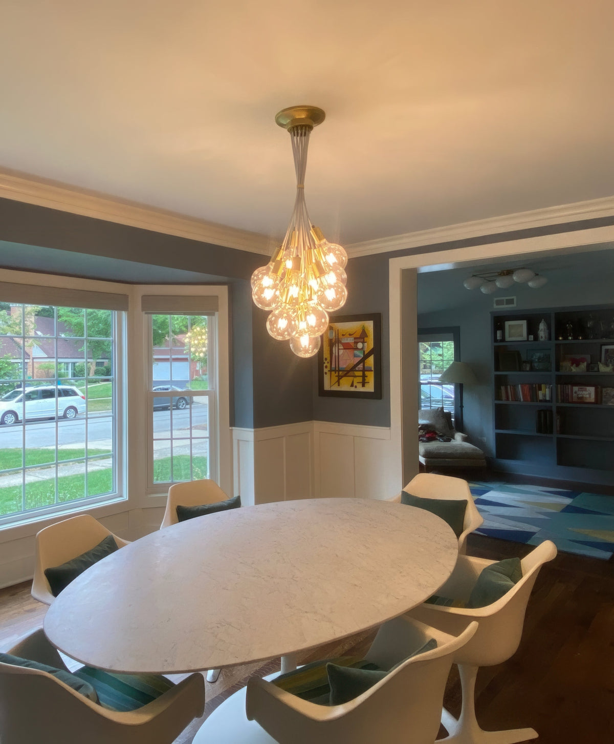 14 Grape Cluster Dining Bubble Chandelier