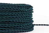 Teal Twisted Fabric Cord