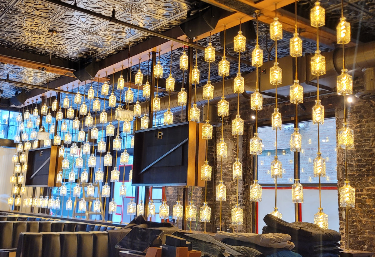 LED Glass Decanter Wall