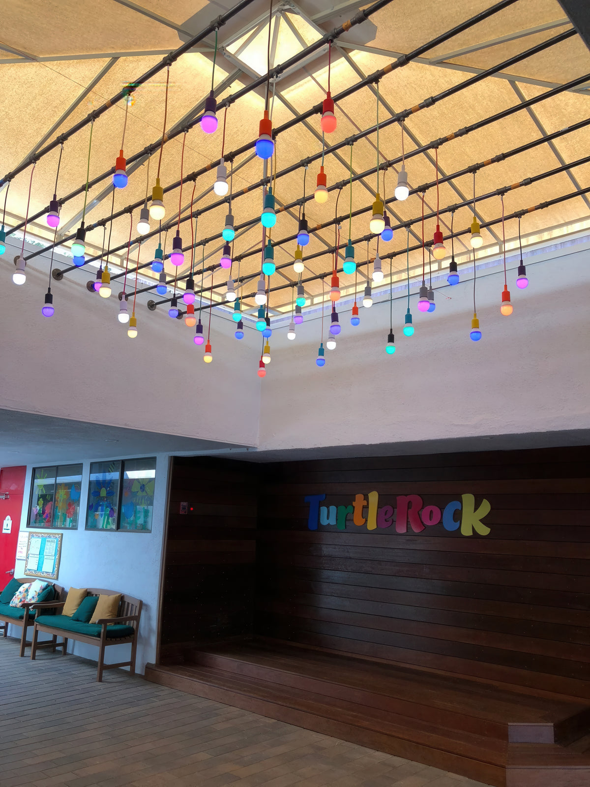 Custom Atrium Pipe RGB lamps