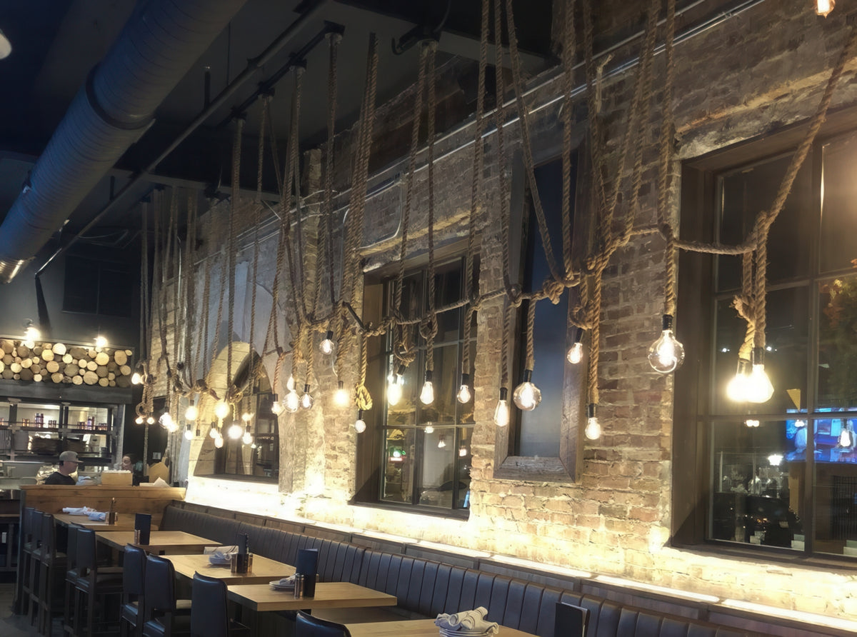 Linear Rope Pendants Knotted