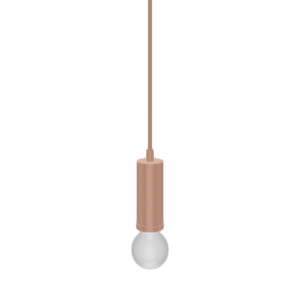 Single Pendant: Copper with 2" White Globe