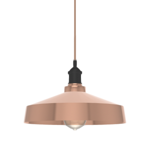 Single Pendant: Copper with Industrial Shade
