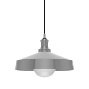 Single Pendant: Nickel with Industrial Shade