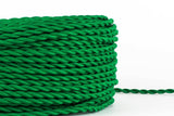 Green Twisted Fabric Cord