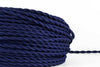 Navy Twisted Fabric Cord