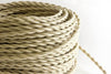 Beige Twisted Fabric Cord by the Foot Hangout Lighting 
