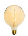 Bulb: LED Amber Uneven 5" Globe Mix Match Lighting 