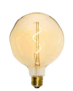 Bulb: LED Amber Uneven 5" Globe Mix Match Lighting 