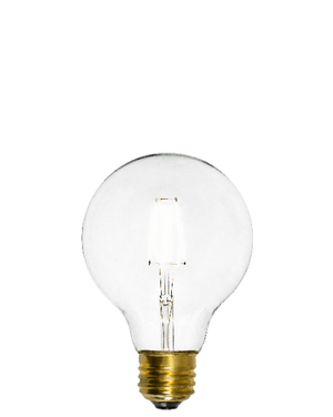 Bulb: LED - Clear 3" Globe Mix Match Lighting 