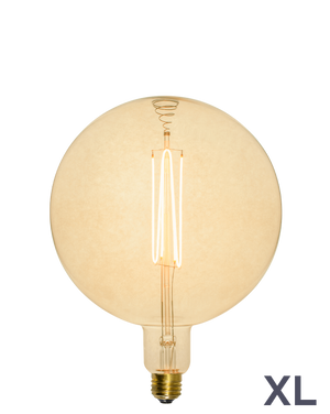 Bulb: LED XL Amber 8" Globe Mix Match Lighting 