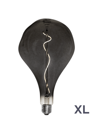 Bulb: LED XL Smoke Uneven Pear Mix Match Lighting 