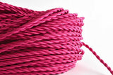 Pink Twisted Fabric Cord by the Foot Hangout Lighting 